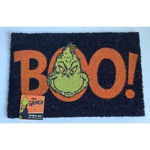 The Grinch Doormat Welcome Coir Mat Porch Halloween Vampire BOO Door Mat NEW